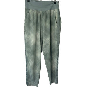 Athleta Women’s Size 8 Nolita Slim Tapered Crop Pant 982565 Green Grey Print